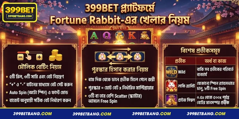 399BET প্ল্যাটফর্মে Fortune Rabbit-এর খেলার নিয়ম