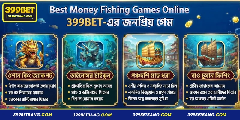 Best Money Fishing Games Online 399BET-এর জনপ্রিয় গেম